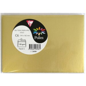 5 Enveloppen Pollen 114x162 mm