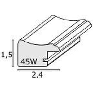 Fotolijst wit plastic s45wf1