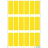 Multifunctionele etiketten geel 12x34 mm papier mat 90 st.