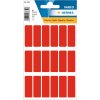 Multifunctionele etiketten rood 12x34 mm papier mat 90 st.