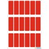 Multifunctionele etiketten rood 12x34 mm papier mat 90 st.