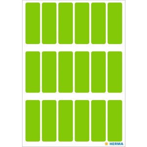 Multifunctionele etiketten groen 12x34 mm papier mat 90 st.