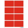 Multifunctionele etiketten rood 26x40 mm papier mat 40 st.
