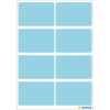 Multifunctionele etiketten blauw 26x40 mm papier mat 40 st.