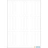 Multifunctionele etiketten wit 5x35 mm papier mat 252 st.