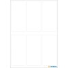 Multifunctionele etiketten wit 26x54 mm papier mat 42 st.