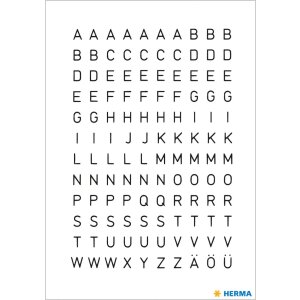 Letters 5 mm a-z weerbestendige folie transparant zwart 2...