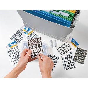 Letters 10 mm a-z weerbestendige folie zwart 1 vel.