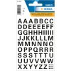Letters 10 mm a-z weerbestendige folie zwart 1 vel.
