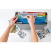 Letters 10 mm a-z weerbestendige folie zwart 1 vel.