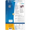 Veiligheidsetiketten wit 45,7x21,2 mm extreem sterk klevende folie mat 1200 st.