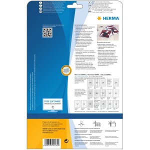 Veiligheidsetiketten wit ø 40 mm rond extreem sterk klevende folie mat 600 st.