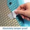 Veiligheidsetiketten wit ø 40 mm rond extreem sterk klevende folie mat 600 st.