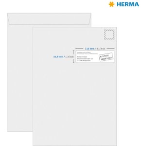 Etiketten Premium a4, wit 105x33,8 mm papier mat 1600 st.