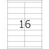 Etiketten Premium a4, wit 105x33,8 mm papier mat 1600 st.
