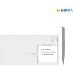 Etiketten Premium a4, wit 63,5x72 mm papier mat 1200 st.