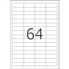 Etiketten Premium a4, wit 63,5x72 mm papier mat 1200 st.