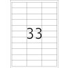 Etiketten Premium a4, wit 66x25,4 mm papier mat 3300 st.