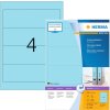 Mapetiketten a4 blauw 192x61 mm papier mat ondoorzichtig 400 st.