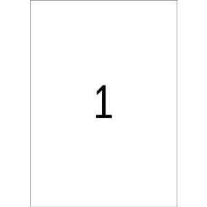 Etiketten a4 geel 210x297 mm papier mat 100 st.