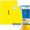 Etiketten a4 geel 210x297 mm papier mat 100 st.