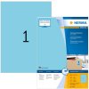 Etiketten a4 blauw 210x297 mm papier mat 100 st.