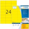 Etiketten a4 geel 70x37 mm papier mat 2400 st.