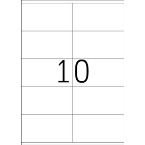 Etiketten Premium a4, wit 105x57 mm papier mat 1000 st.