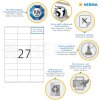 Etiketten Premium a4, wit 70x32 mm papier mat 2700 st.