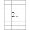 Etiketten Premium a4, wit 70x42 mm papier mat 2100 st.