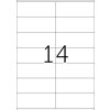 Etiketten Premium a4, wit 105x42 mm papier mat 1400 st.