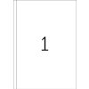 Etiketten Premium a4, wit 200x297 mm papier mat 100 st.