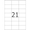 Etiketten Premium a4, wit 70x41 mm papier mat 2100 st.