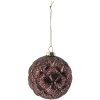 Kerstbal (set van 4) ø 8 cm bordeaux - 6gl2271r