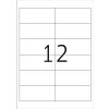Etiketten Premium a4, wit 97x42,3 mm papier mat 1200 st.