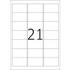 Adresetiketten Premium a4, wit 63,5x38,1 mm papier mat 2100 st.