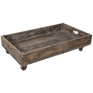 Doos op wielen 73x44x16 cm bruin - 5H0378L
