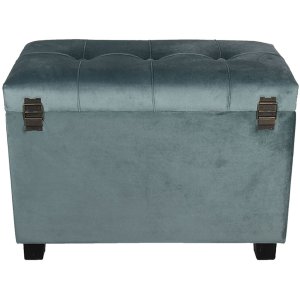 Kruk-Kist 60x36x43 cm turkoois - 64061LT