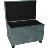 Kruk-Kist 60x36x43 cm turkoois - 64061LT