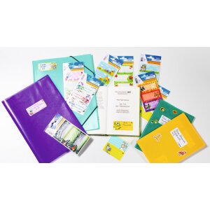 School labels paarden, glinsterden