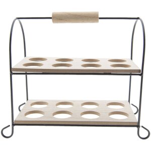 Eierhouder 64057 Zwart - Wit 21x11x20 cm