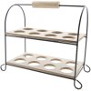 Eierhouder 64057 Zwart - Wit 21x11x20 cm