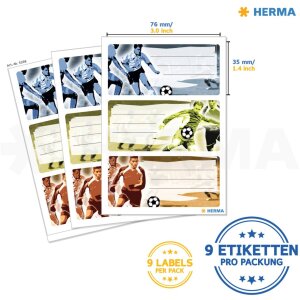 Etikettering etiketten voetbal 3 vellen