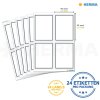 Schooletiketten neutraal grijs kader 40x55 mm