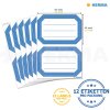 Schooletiketten neutraal blauw kader 82x55 mm
