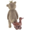 Decoratie Beer 6pr2404 bruin 8x7x13 cm