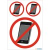 Informatie labels Geen mobiele telefoon weerbestendig 1 vel.