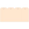 Tags 60x120 mm strip van 4 met kartonnen oogje 1000st.