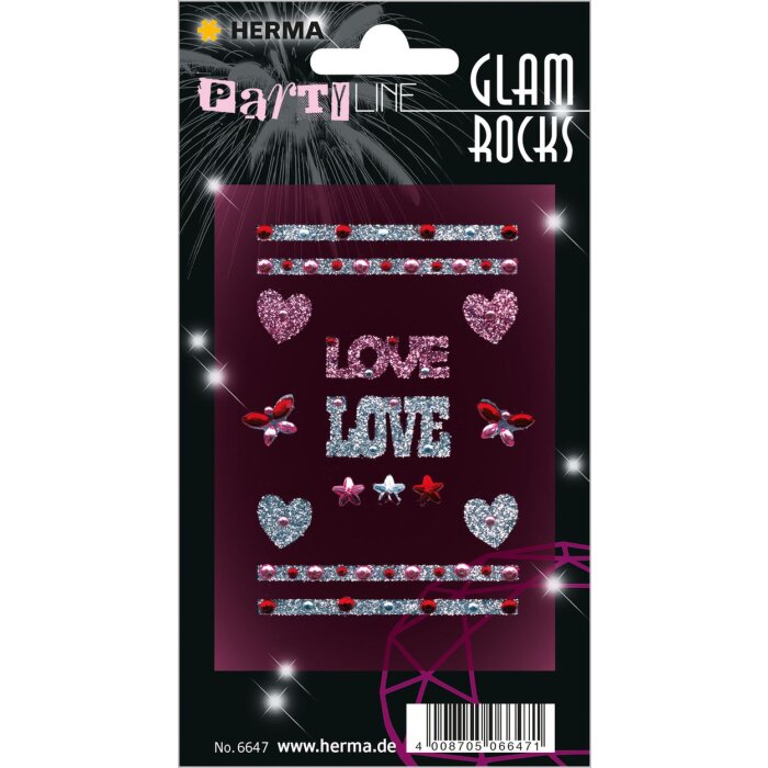 herma Glam Rocks Love Mobile Sticker