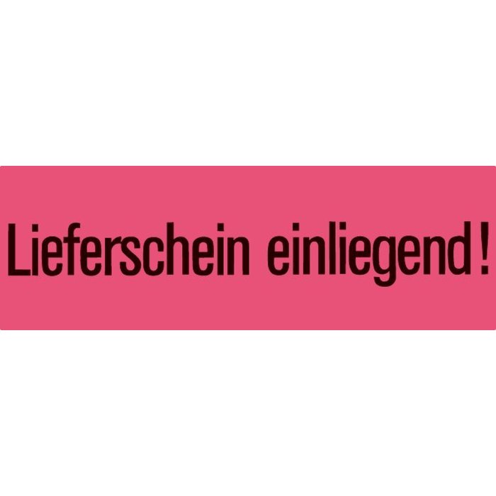 Verzendingsbiljet inlegvel lichtgevend rood 39x118 mm 1000 st.